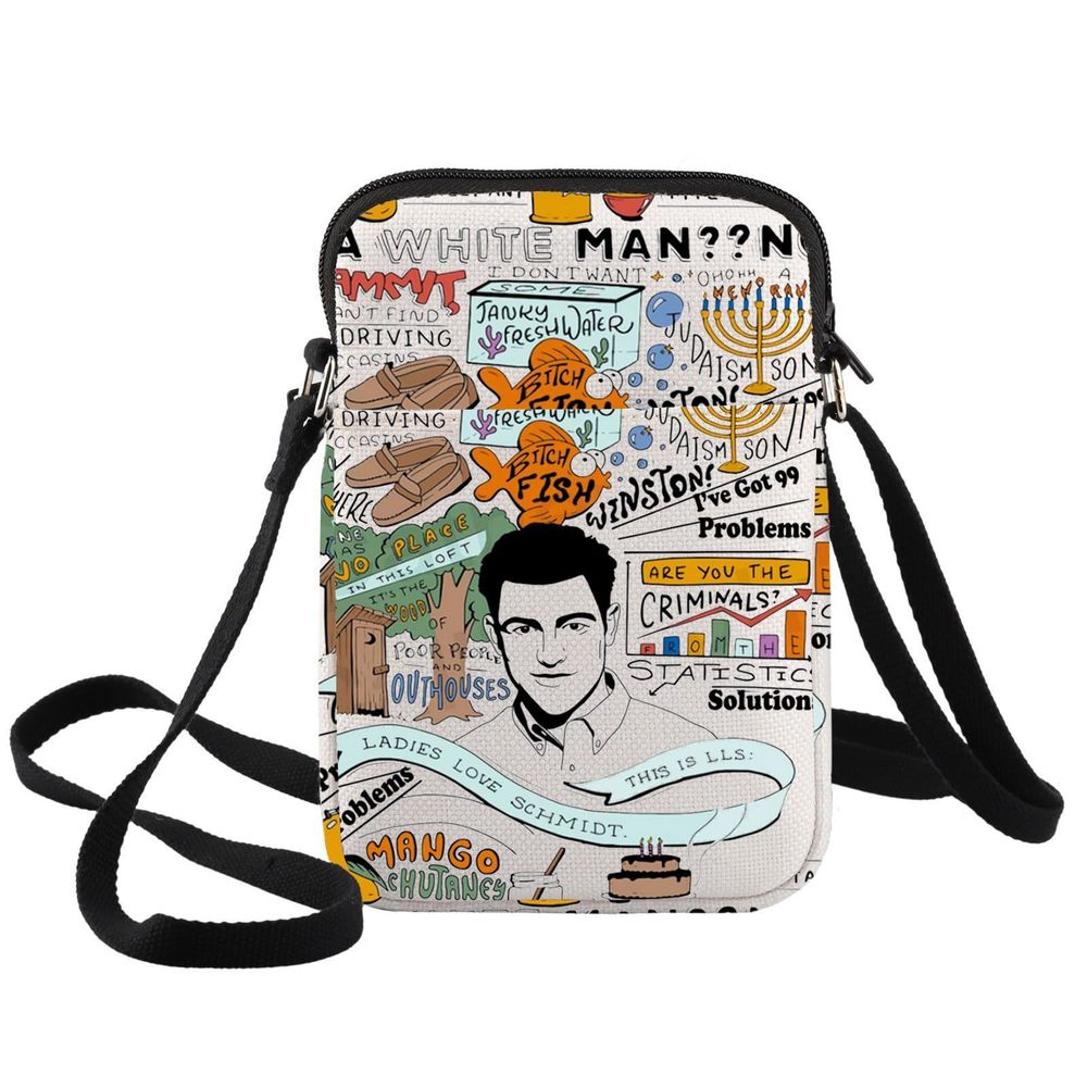 Schmidt Canvas Crossbody Purse Schmidt Fans Gifts Tv Show Crossover ;)